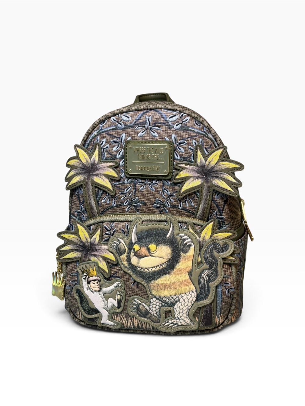 Loungefly Where the Wild Things Are Green & Yellow Mini Backpack